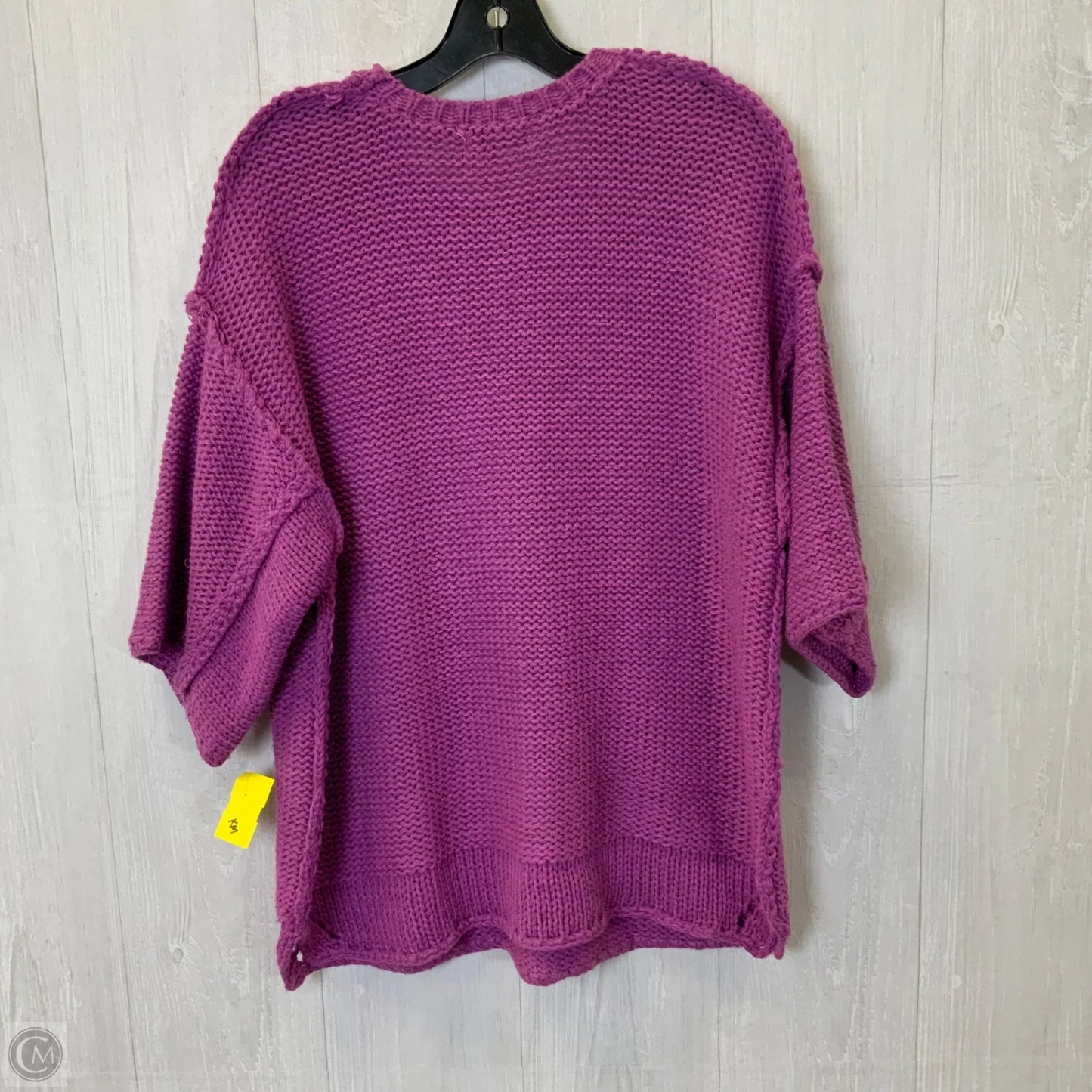 Sweater Short Sleeve By Easel In Purple, Size: L