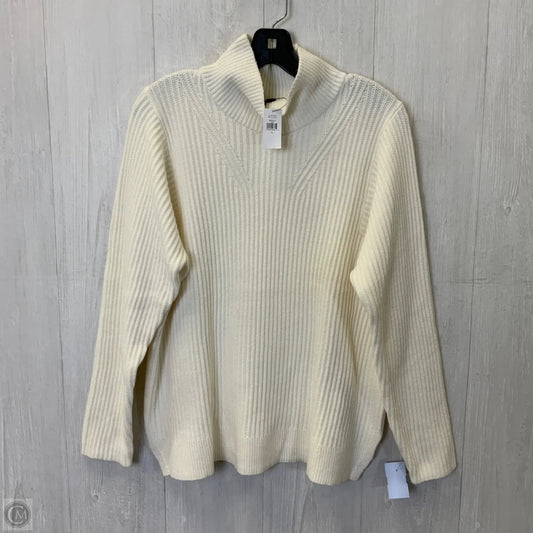 Sweater By Banana Republic In Cream, Size: L