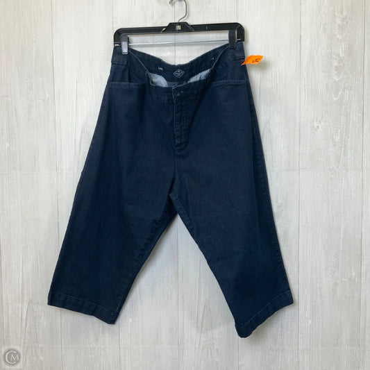 Capris By St Johns Bay In Blue Denim, Size: 18