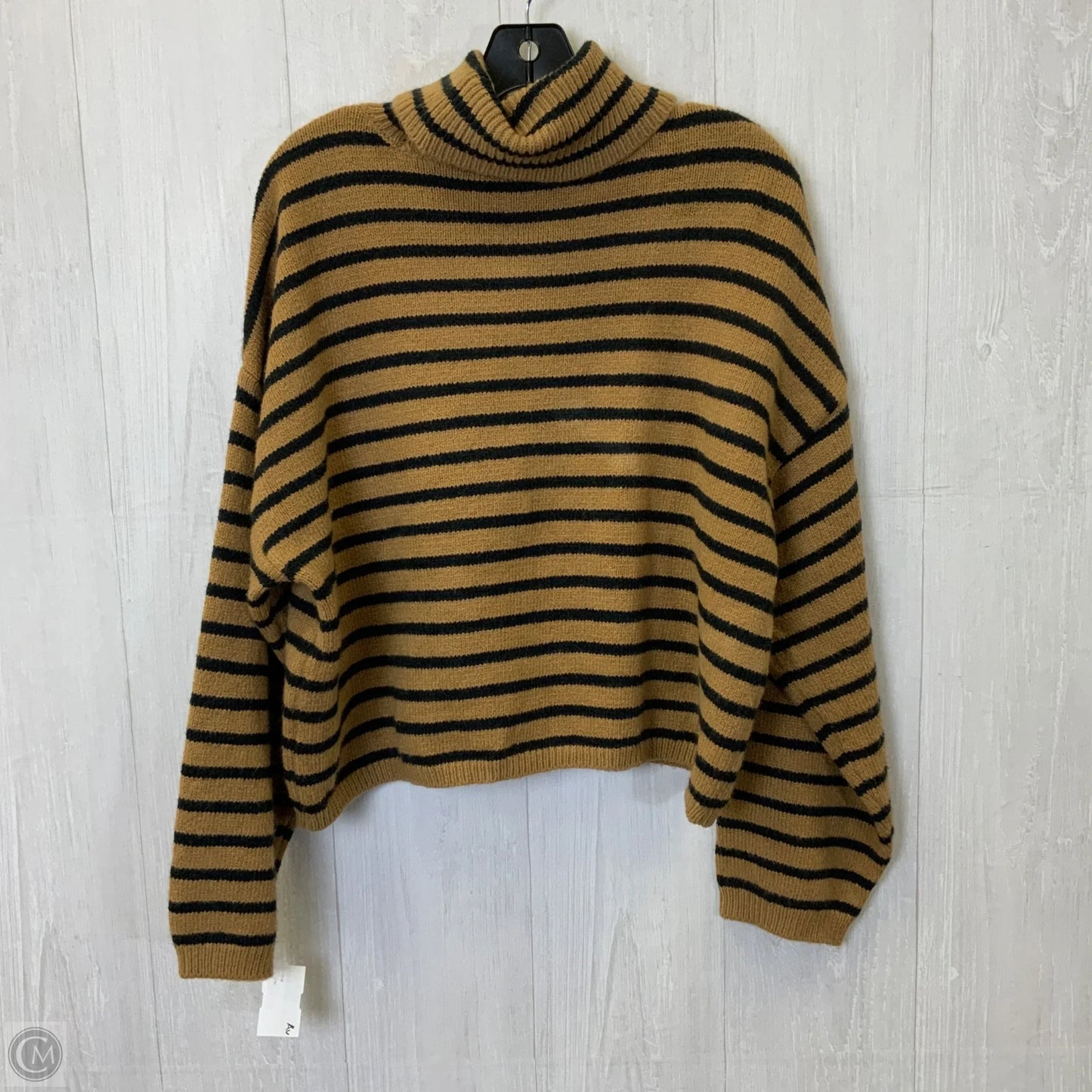 Sweater By Ana In Black & Brown, Size: L