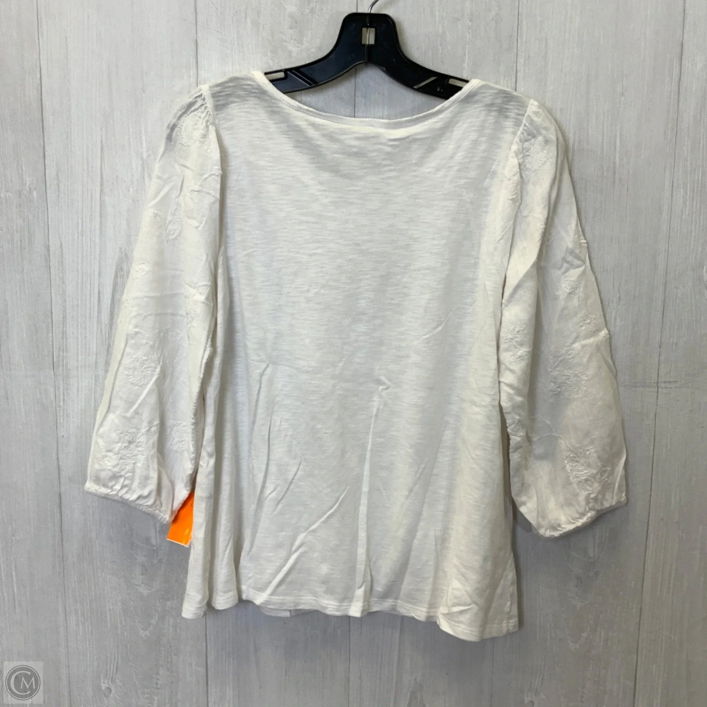 Top Long Sleeve By J. Jill In White, Size: M