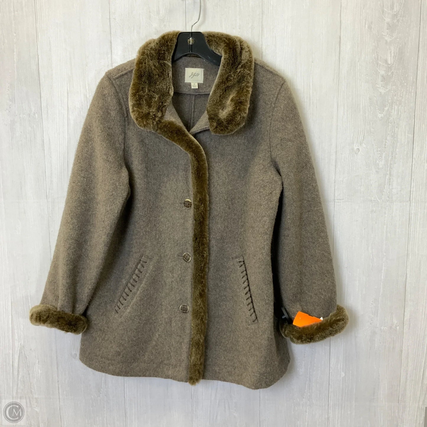 Coat Peacoat By J. Jill In Brown, Size: S