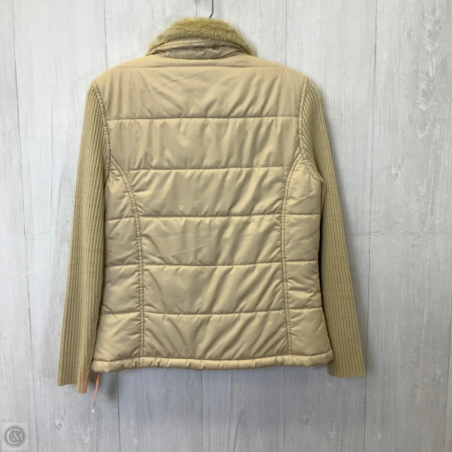 Jacket Puffer & Quilted By Coldwater Creek In Beige, Size: S