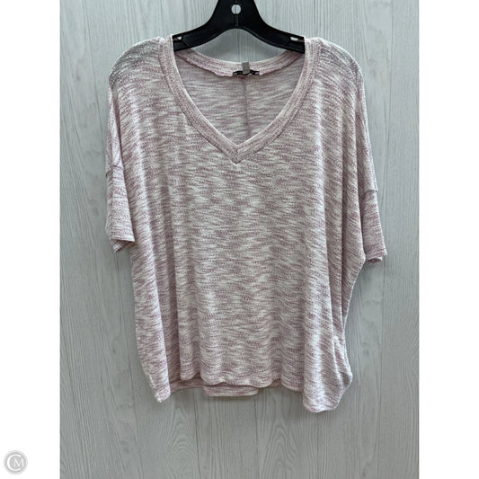 Top Short Sleeve By White Birch In Pink, Size: S