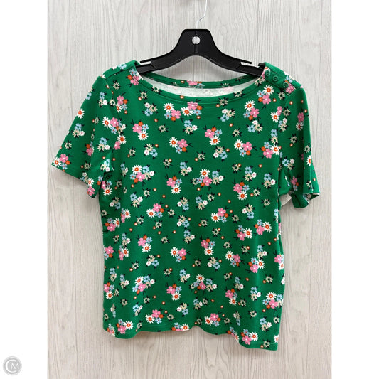 Top Short Sleeve By Charter Club In Floral Print, Size: Mp
