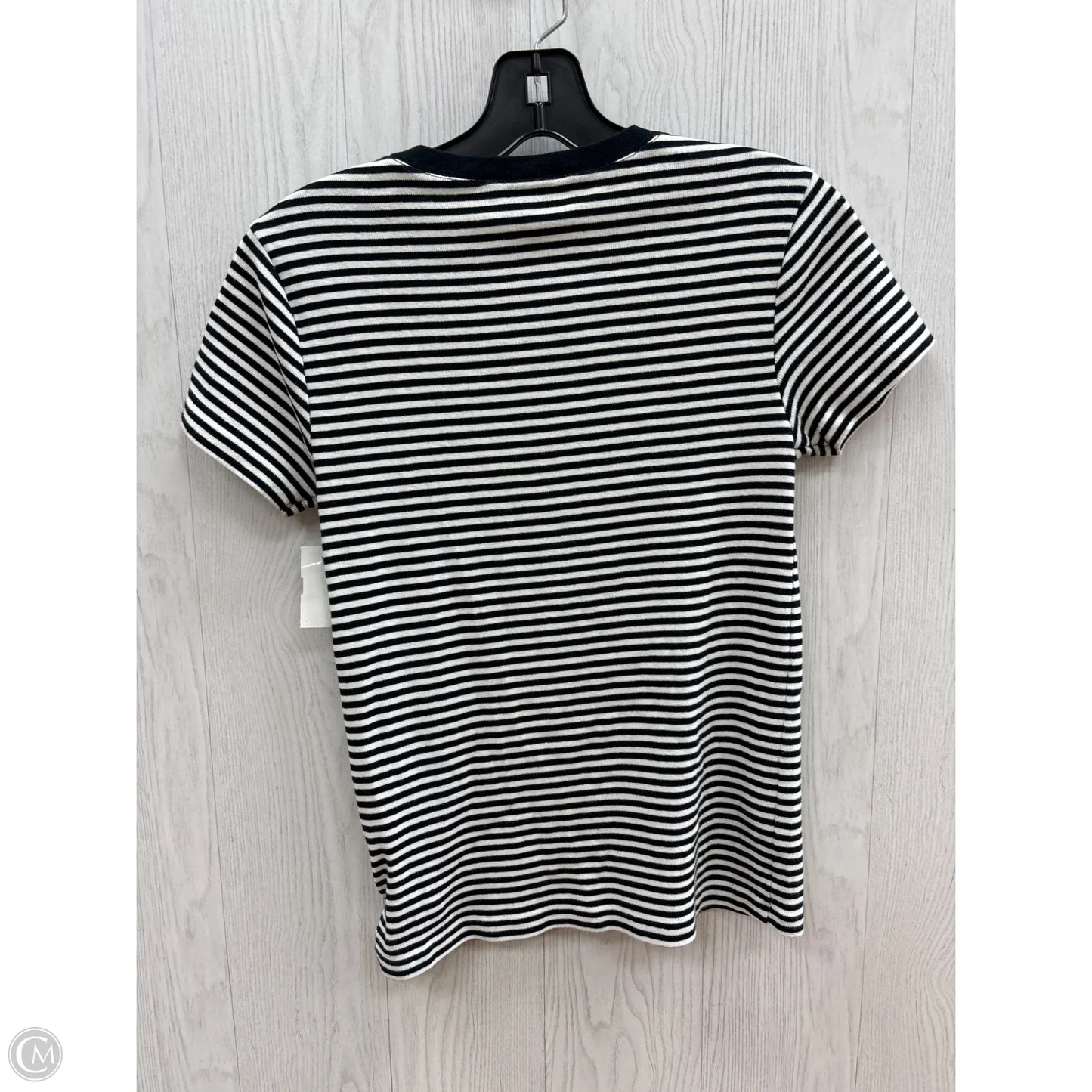 Top Short Sleeve By Ralph Lauren In Striped Pattern, Size: M