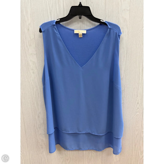 Top Sleeveless By Michael By Michael Kors In Blue, Size: 2x