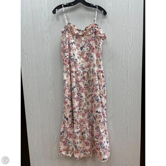 Dress Casual Maxi By Who What Wear In Pink & Purple, Size: Xs