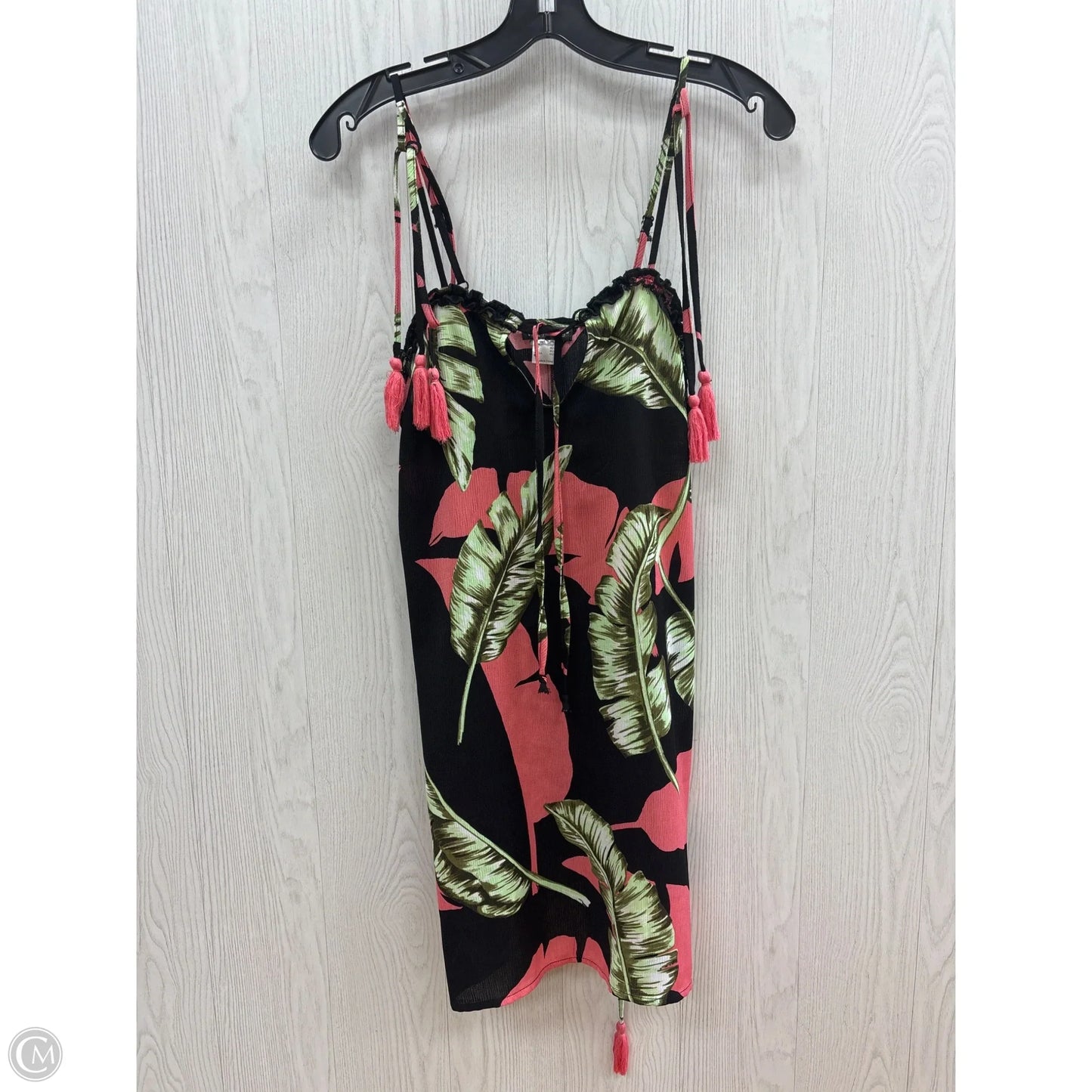 Swimwear Cover-up By Venus In Black & Pink, Size: S