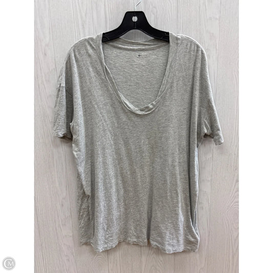 Top Short Sleeve By Aerie In Grey, Size: S