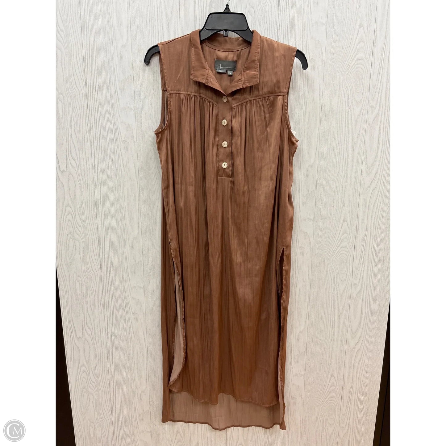 Dress Casual Maxi By Anthropologie In Bronze, Size: M