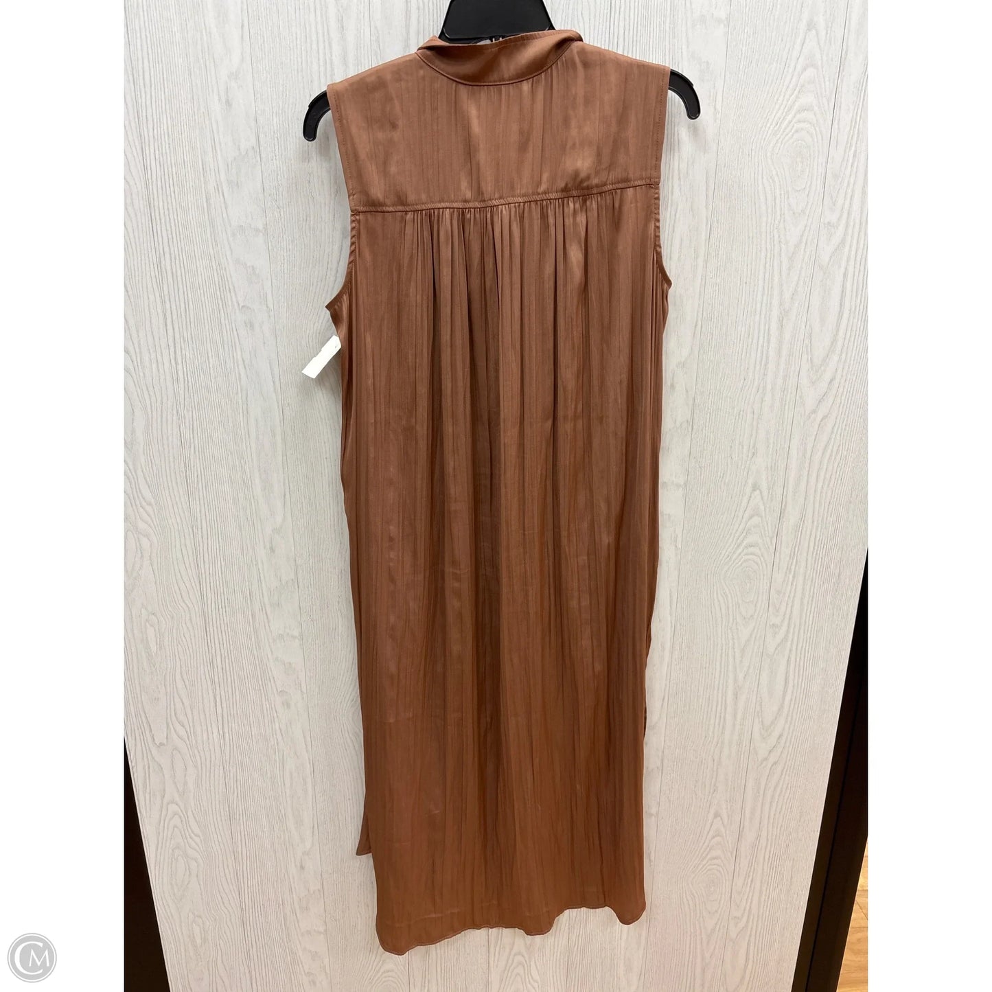 Dress Casual Maxi By Anthropologie In Bronze, Size: M
