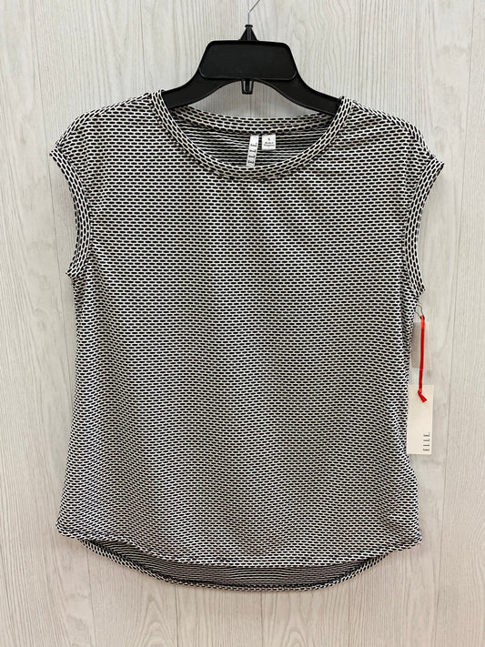 Black White Top Sleeveless Elle, Size S