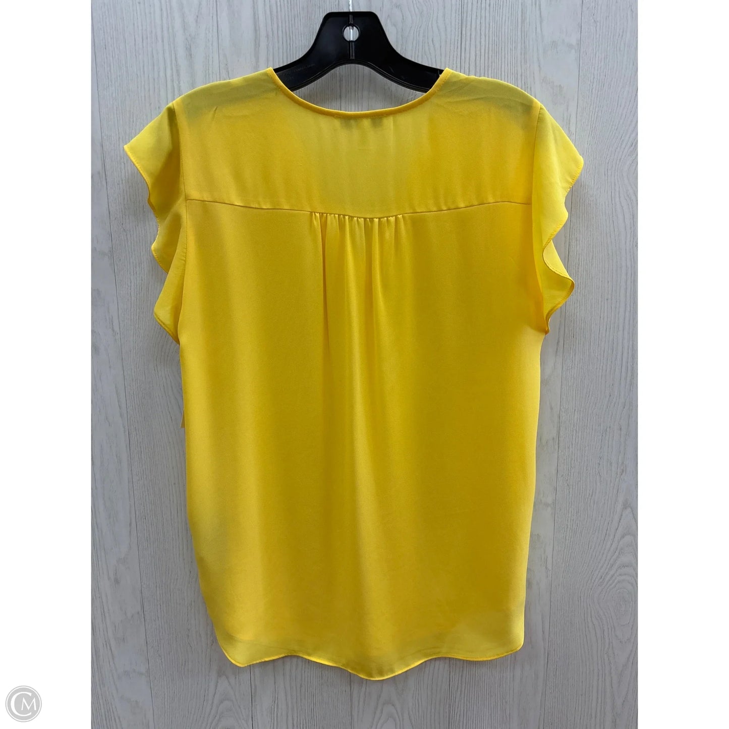 Top Short Sleeve By Chaus In Yellow, Size: S