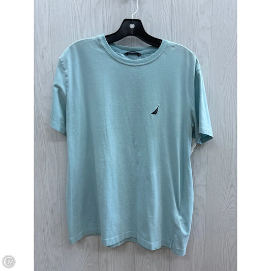 Top Short Sleeve By Nautica In Blue, Size: M