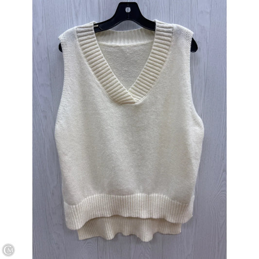 Vest Sweater By Shein In Cream, Size: S