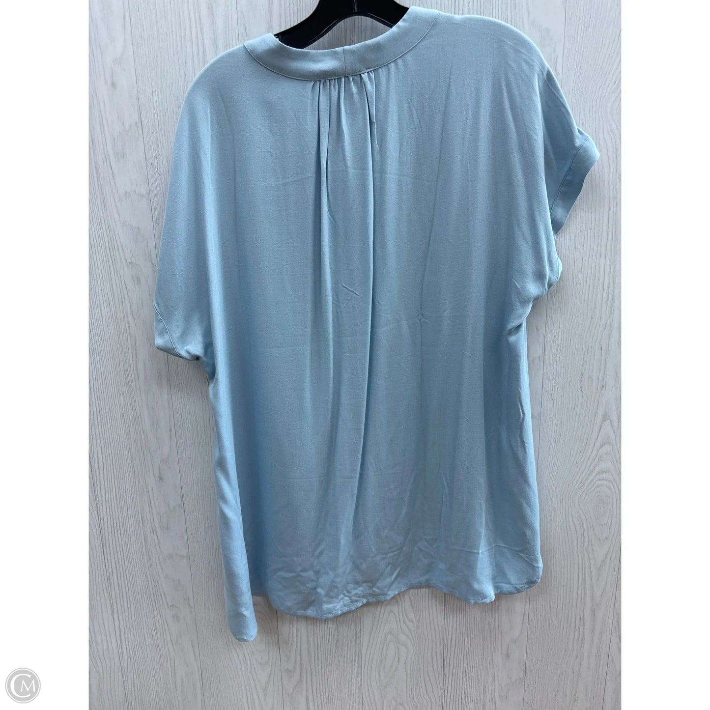 Top Short Sleeve Basic By Nine West In Blue, Size: L