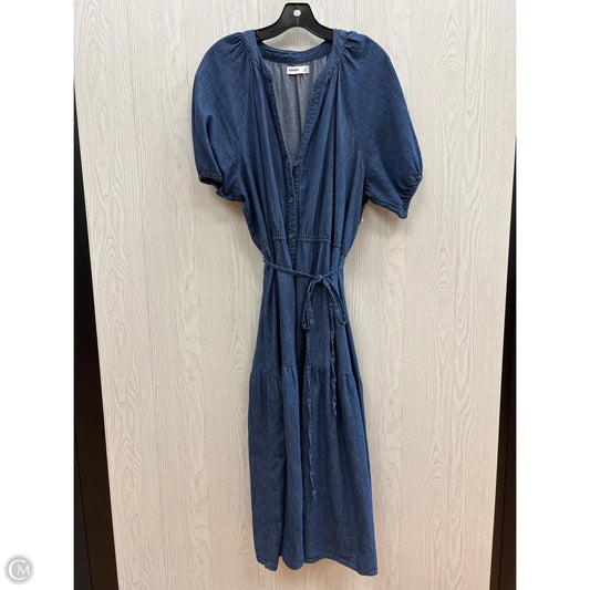 Dress Casual Maxi By Sonoma In Blue Denim, Size: Xxl