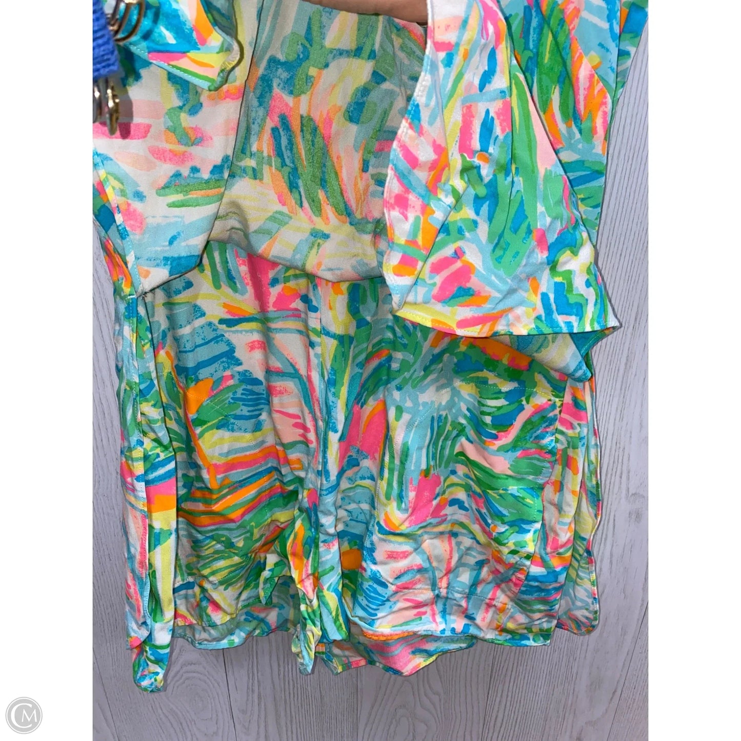 Dress Designer By Lilly Pulitzer In Blue & Green, Size: 0