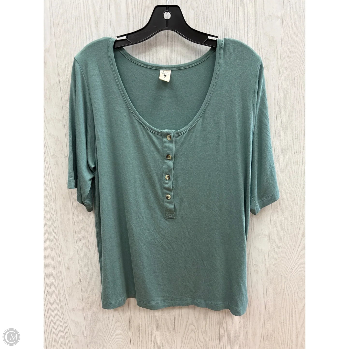 Top Short Sleeve By Clothes Mentor In Teal, Size: M