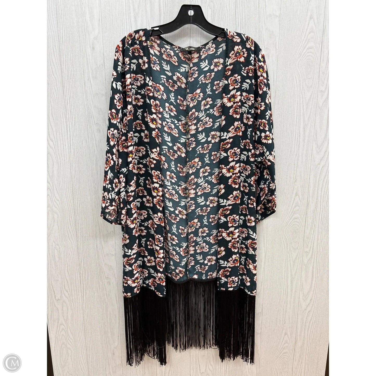Kimono By Clothes Mentor In Teal, Size: Osfm