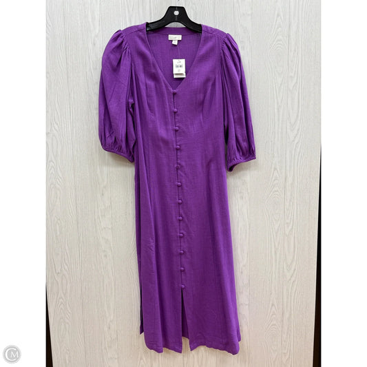 Dress Casual Maxi By J. Jill In Purple, Size: Petite   S