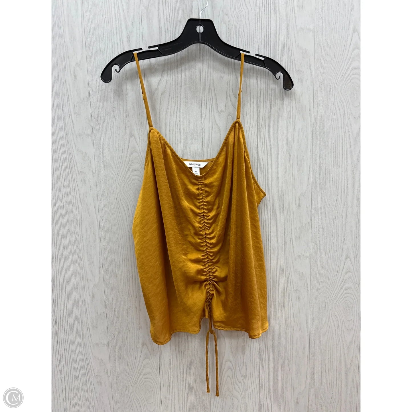 Top Sleeveless Basic By Nine West In Yellow, Size: Xl