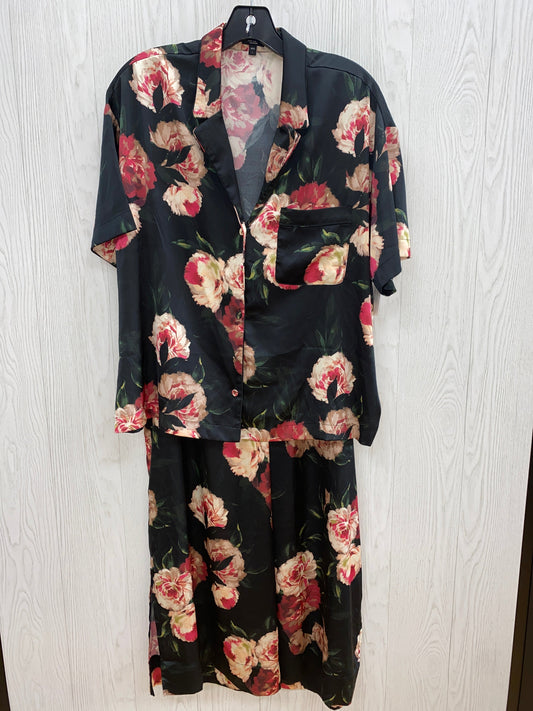 Floral Print Pajamas 2pc Express, Size L