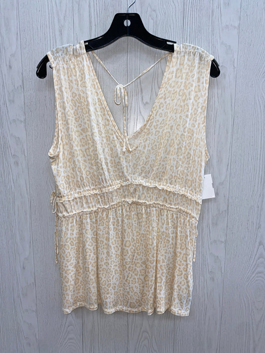 Tan Top Sleeveless Maurices, Size M