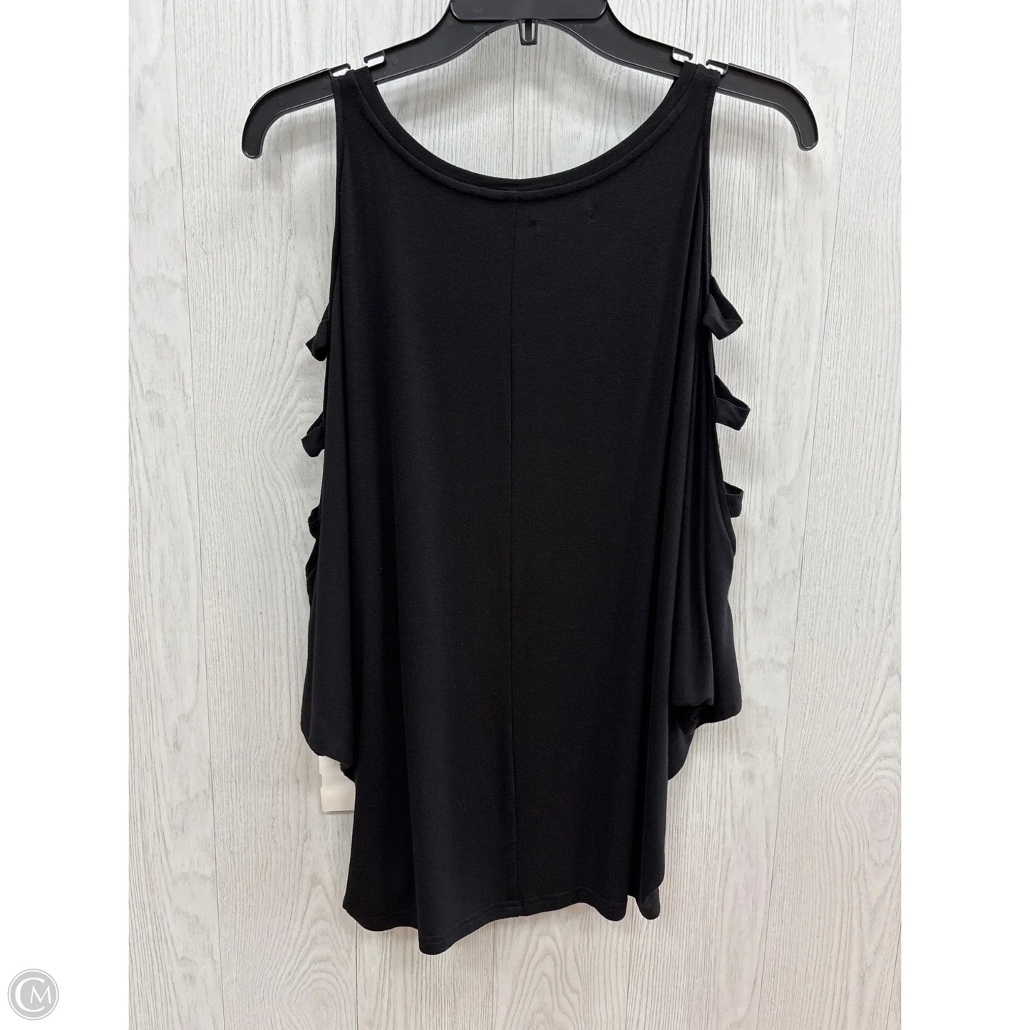 Top Short Sleeve By Clothes Mentor In Black, Size: S