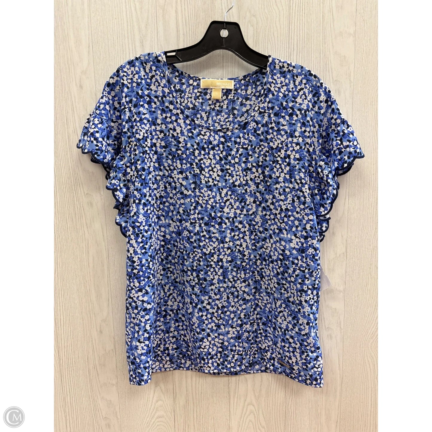 Top Short Sleeve By Michael By Michael Kors In Blue, Size: S