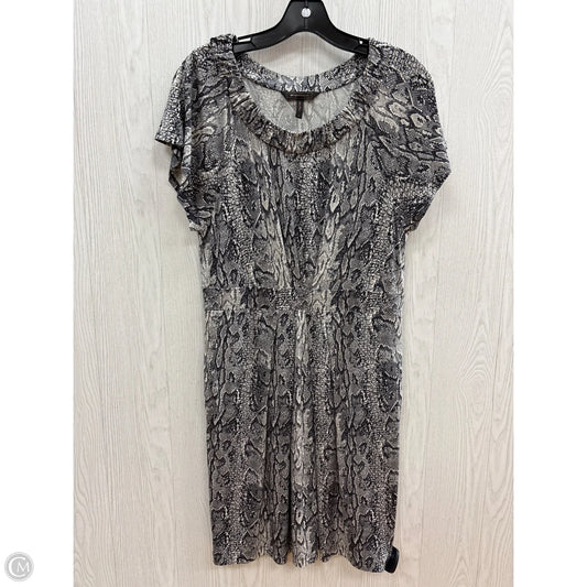 Dress Casual Short By Bcbgmaxazria In Snakeskin Print, Size: M
