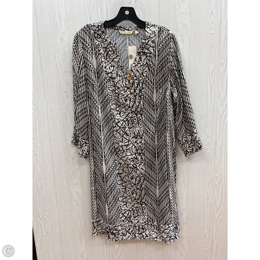 Dress Casual Midi By Soft Surroundings In Black & Cream, Size: S