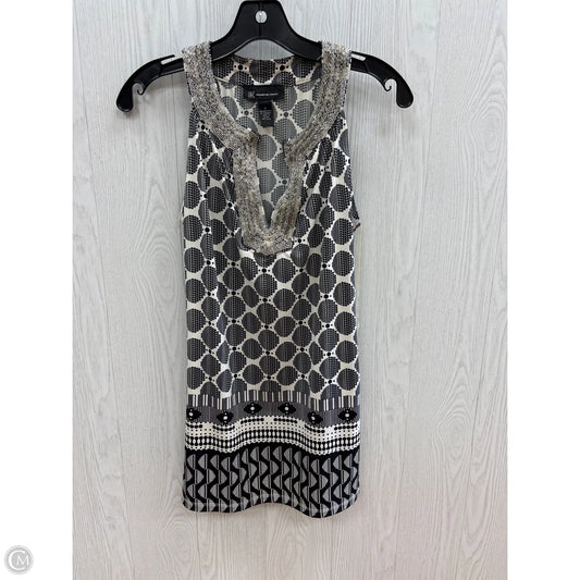 Top Sleeveless By International Concepts In Black & White, Size: S