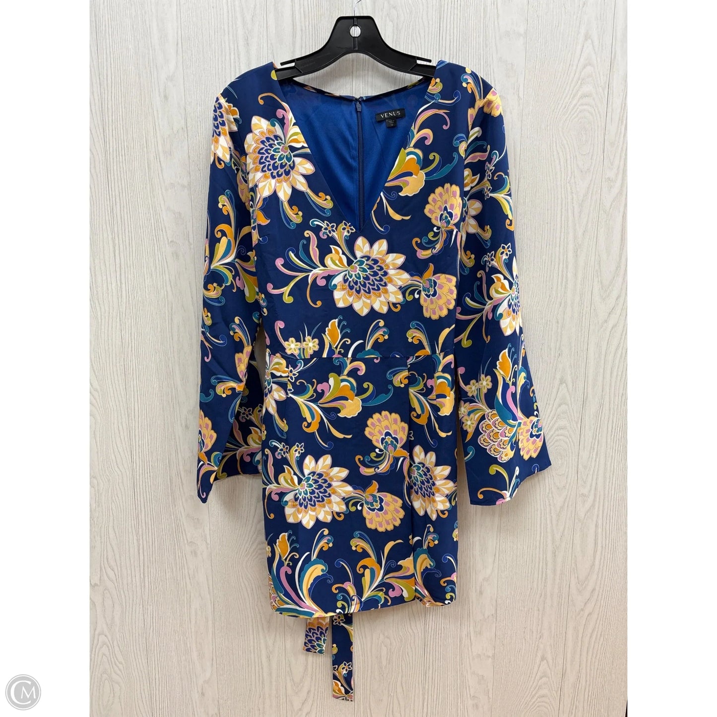 Dress Casual Midi By Venus In Blue & Orange, Size: L