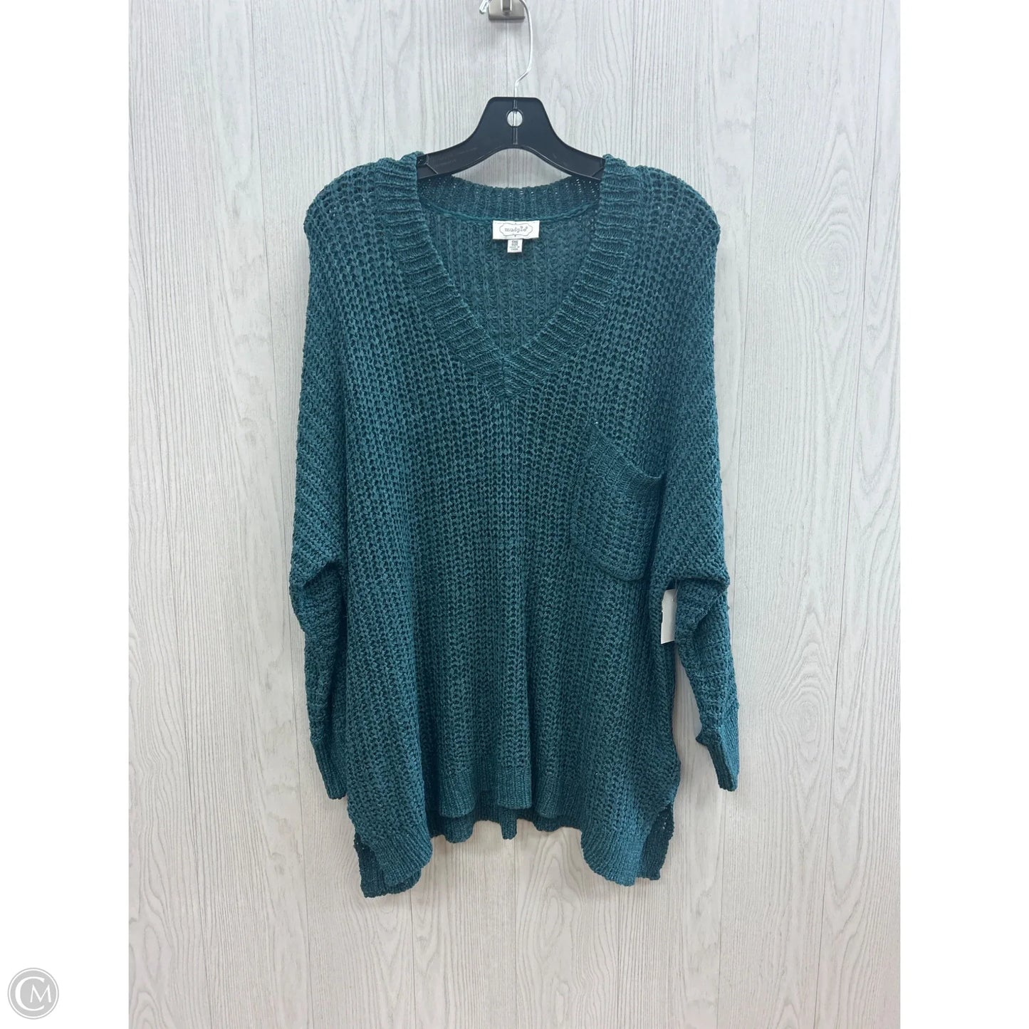 Sweater By Mudpie In Teal, Size: Osfm