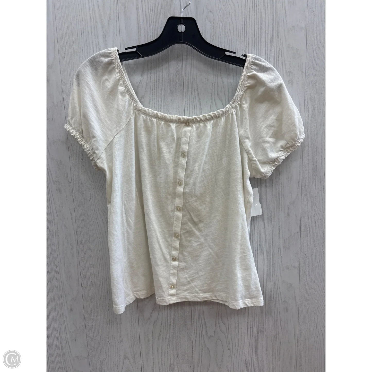 Top Short Sleeve By So In Cream, Size: M
