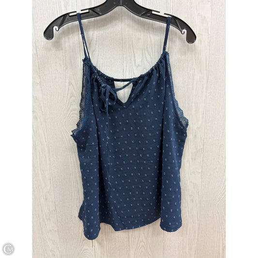 Top Sleeveless By Shein In Blue, Size: 1x