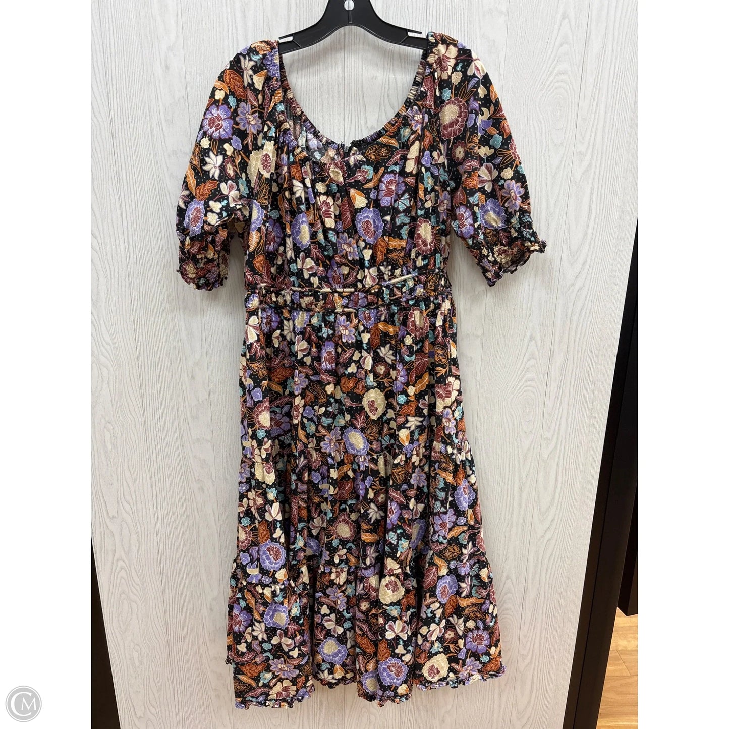 Dress Casual Maxi By Ann Taylor In Floral Print, Size: L