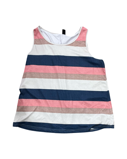 Tank Top By Emery Rose In Beige, Size:1X