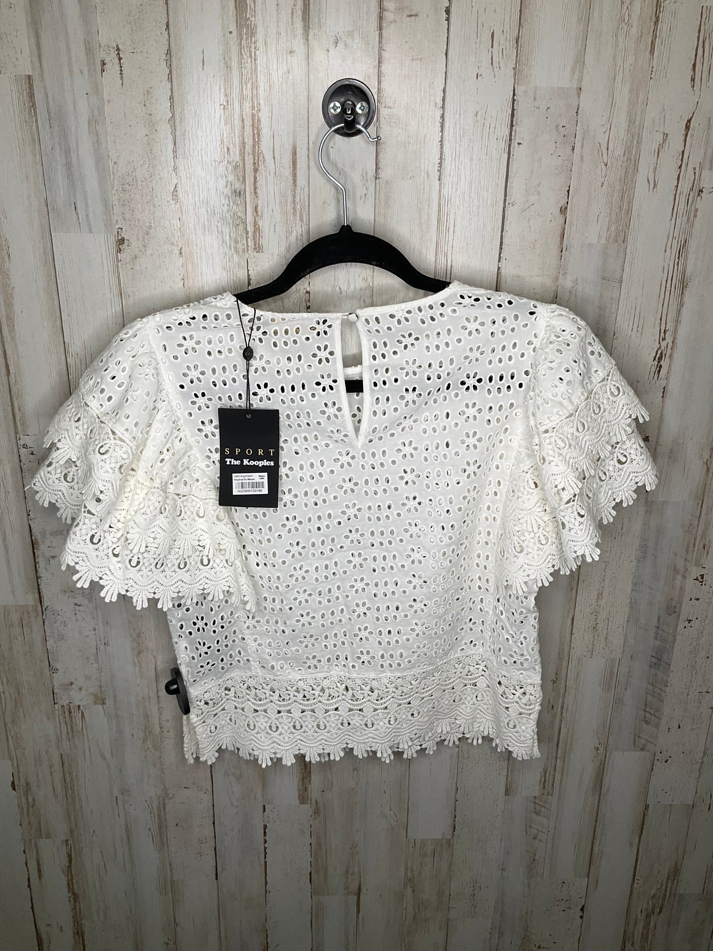 White Top Short Sleeve Cma, Size M