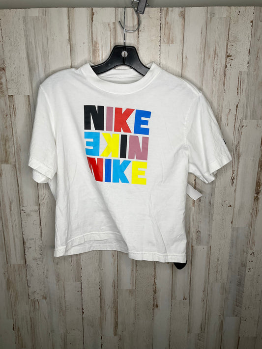 Athletic Top Short Sleeve By Nike In Multi-colored, Size: L