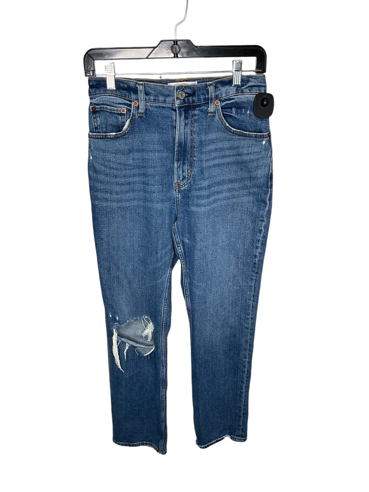 Jeans Boyfriend By Abercrombie And Fitch In Blue Denim, Size: 6