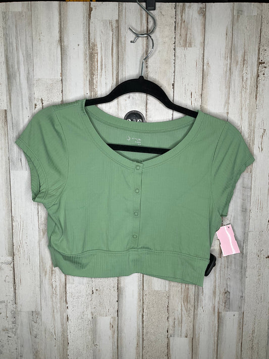 Green Athletic Top Short Sleeve Aerie, Size S