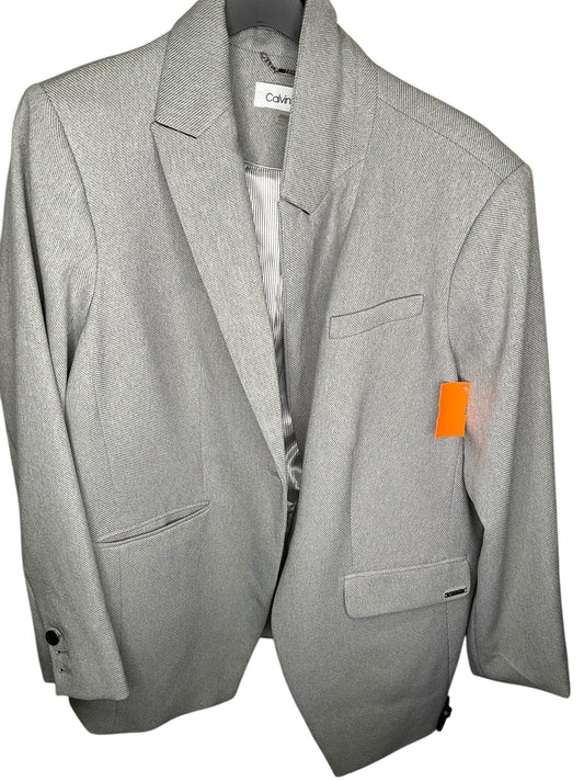 Blazer By Calvin Klein In Grey, Size: 18