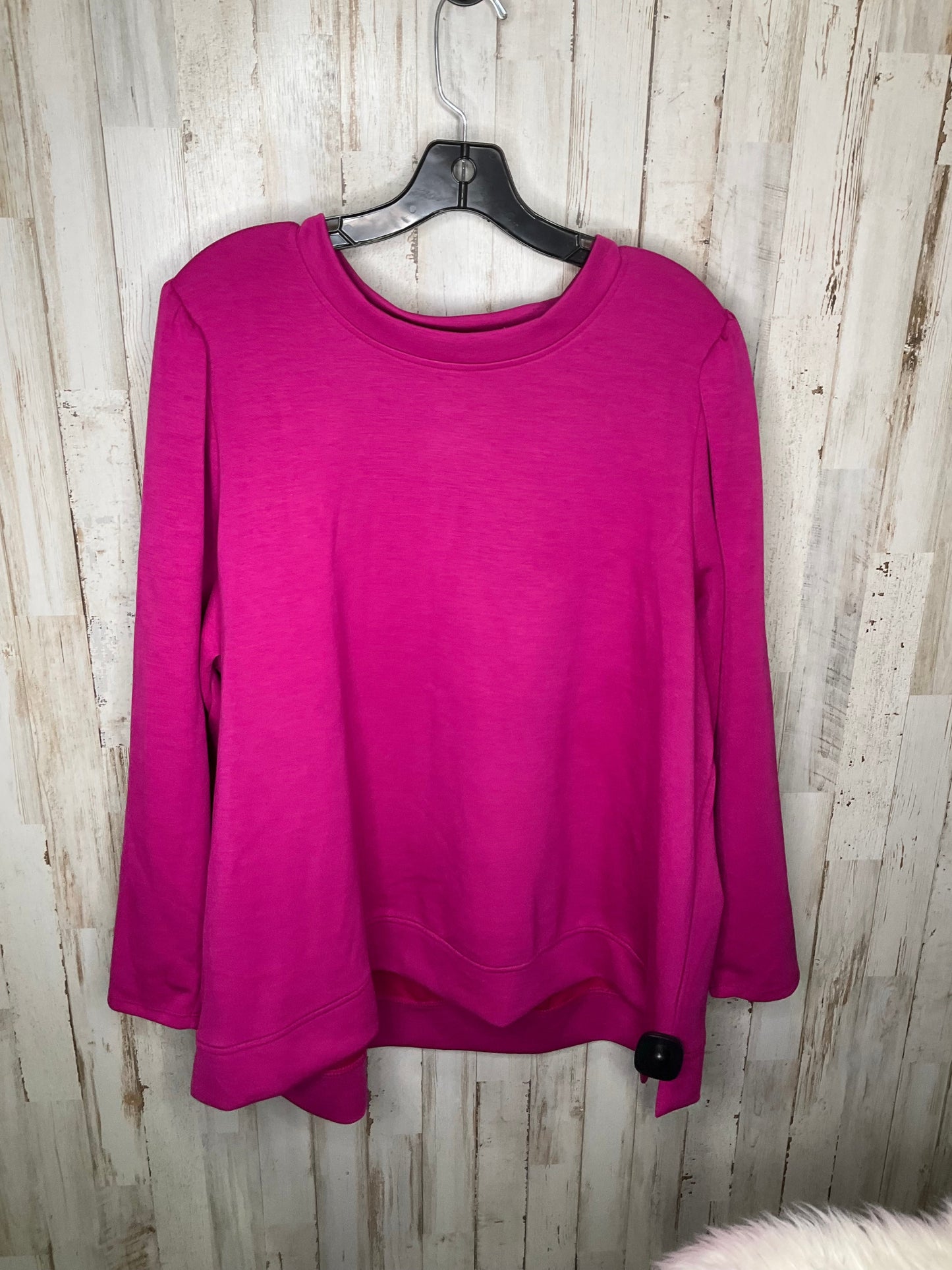 Top Long Sleeve By Cable And Gauge In Purple, Size: 3x