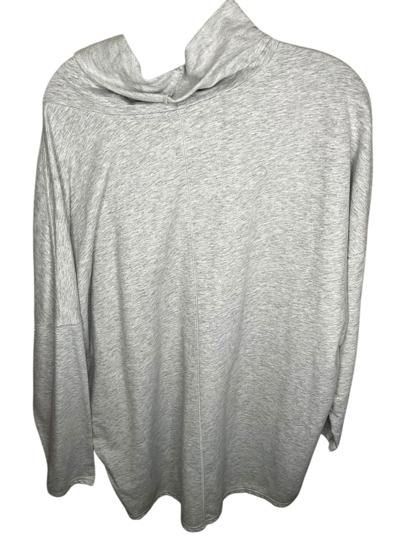 Athletic Top Long Sleeve Hoodie By Tek Gear In Grey, Size: 2x