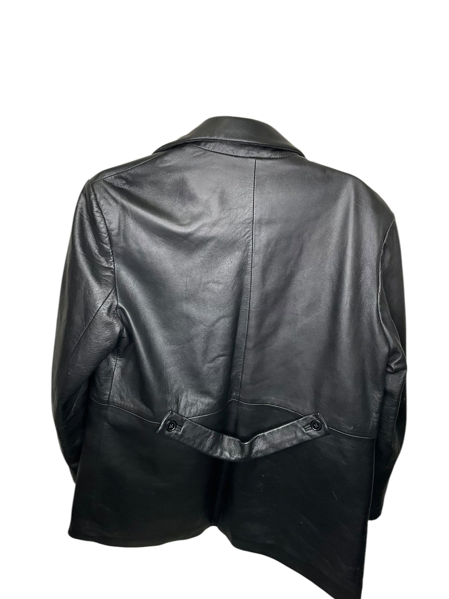 Jacket Leather By Gap In Black, Size: L