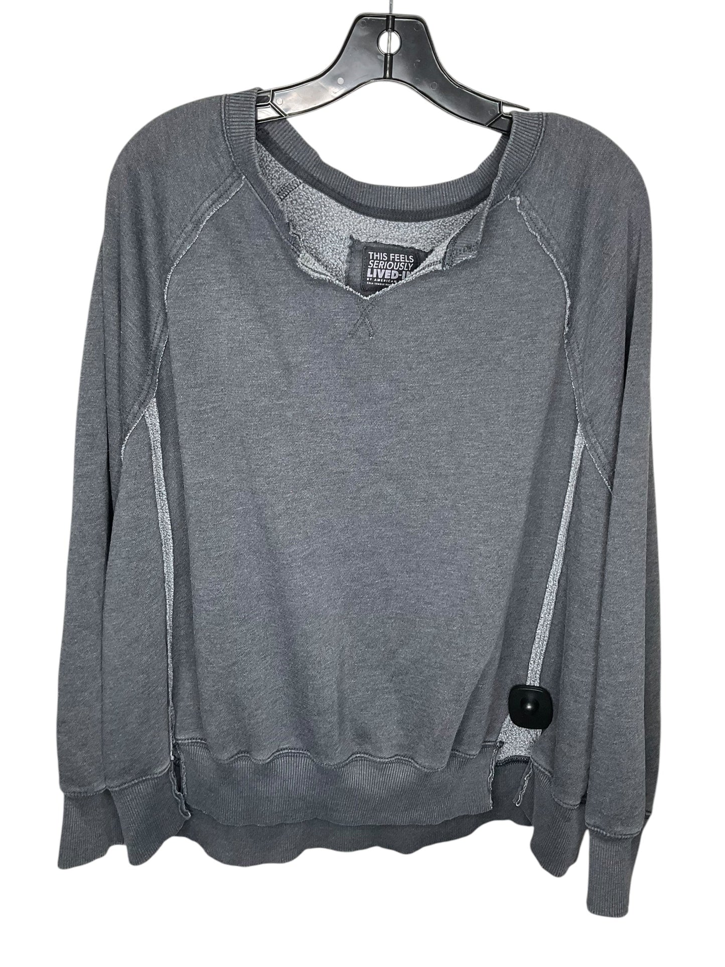 Sweatshirt Crewneck By American Eagle In Grey, Size: S
