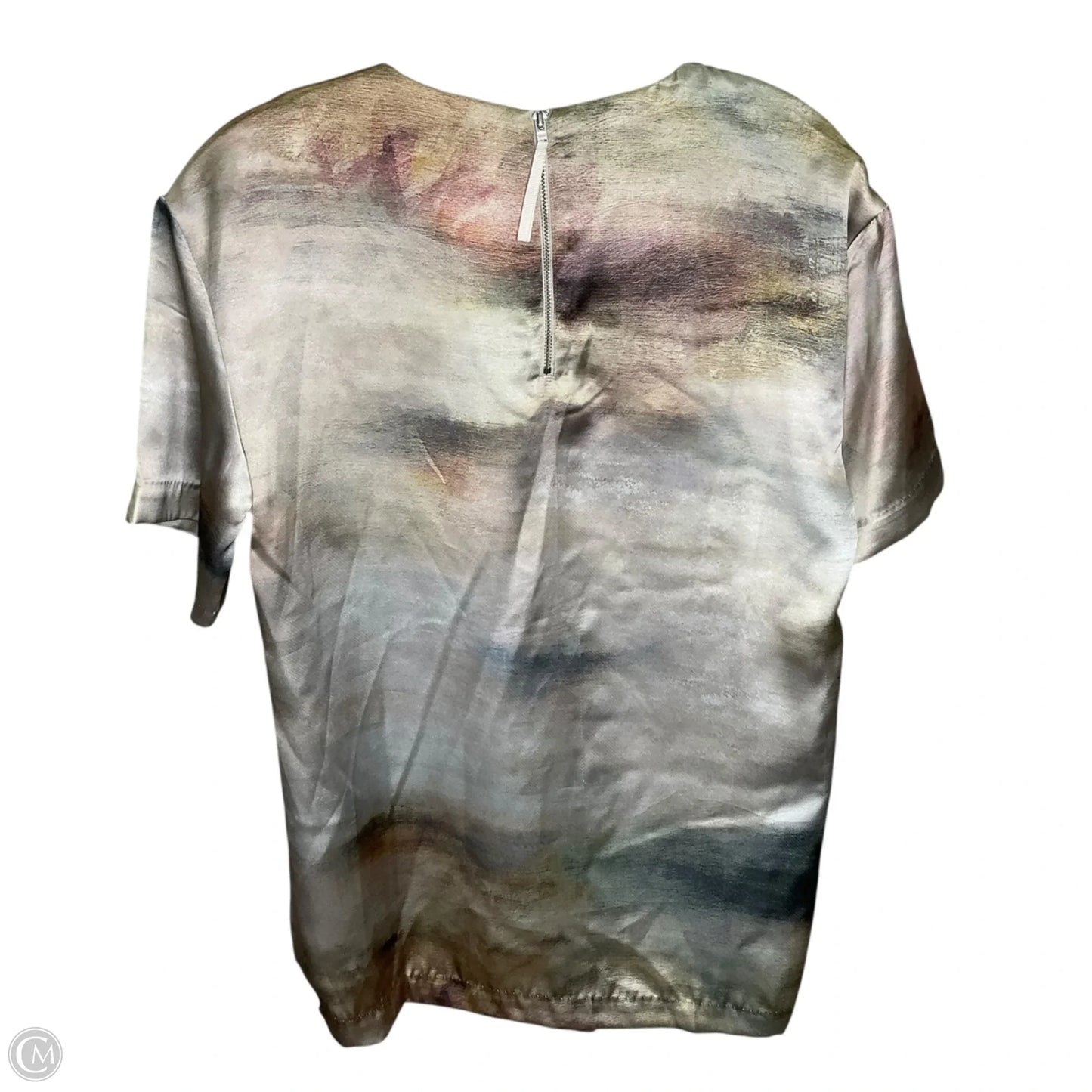 Top Short Sleeve By H&m In Green, Size: Xs